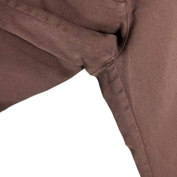 Aritzia Sunday Best Oscar Carpenter Pants Cargo Jeans in Cognac Brown Size 2 - Picture 3 of 12